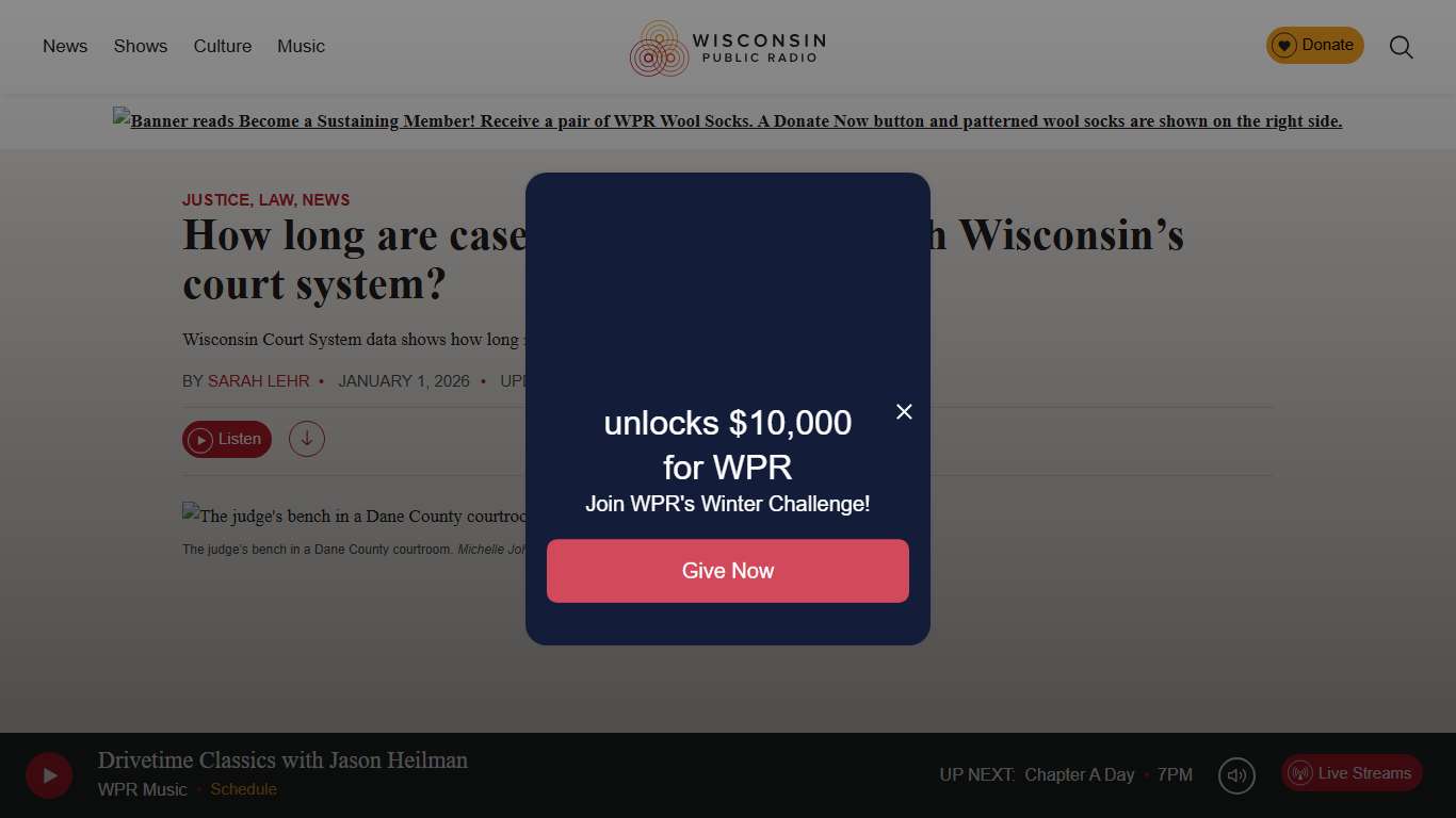 How long are cases taking to go through Wisconsin's court system? - WPR