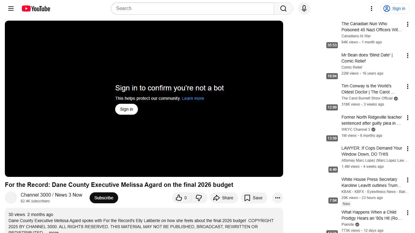 For the Record: Dane County Executive Melissa Agard on the final 2026 budget - YouTube